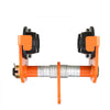 VEVOR Manual Trolley, 4400 lbs/2 Ton Load Capacity, Push Beam Trolley with Dual Wheels, Adjustable for I-Beam Flange Width 2.5" to 8", Heavy Duty Alloy Steel Garage Hoist for Straight Curved I Beam