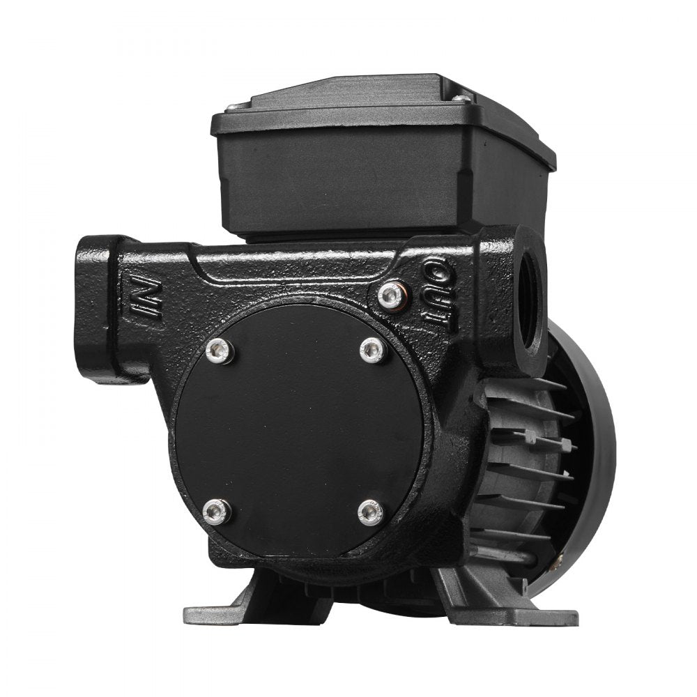 VEVOR Oil Transfer Pump 110V, 16 GPM 60 L/min, AC Electric Fuel Transfer Pump for Diesel Kerosene Biodiesel, 8 ft/2.4 m Max Suction Lift, 45 ft/13.7 m Max Lift, for Vehicles, Construction Sites, Farms