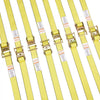 VEVOR Ratchet Tie Down Straps (8PK), 4400 lb Break Strength, E-Track Endless Ratchet with 8 Premium 2" x 15' Rachet Tie Downs Heavy Duty, for Moving Securing Cargo, Appliances, Lawn Equipment