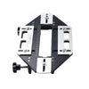 VEVOR Door Hinge Jig, Aluminum Alloy Woodworking Hole Opener, Slotting Locator, Flexible Wooden Door Hinge Hole Guide, Hinge Template Jig for Door Hinge Groove and Door Lock Installation