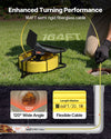 Enhanced turning performance with 164 ft semi-rigid fiberglass cable and 120° wide angle