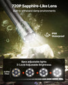 VEVOR Sewer Camera, 98 ft/30m, 4.3" Drain Inspection Camera, IP68 Waterproof Snake Plumbing Camera with Lights - 6 Adjustable LEDs, 4500mAh Battery & 16GB Card for Sewer Line Duct Pipes