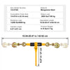 VEVOR Ratchet Chain Binders, 1/4"-5/16", 2600 lbs Safe Working Load, 2 Pack Load Binder with 2 Grab Hooks, Tie Downs for Transport Chain, Heavy Duty Tow Chain Ratchet Binders for Flatbed Truck Trailer