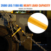 VEVOR Ratchet Chain Binders, 1/4"-5/16", 2600 lbs Safe Working Load, 4 Pack Load Binder with 2 Grab Hooks, Tie Downs for Transport Chain, Heavy Duty Tow Chain Ratchet Binders for Flatbed Truck Trailer