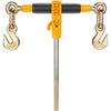 VEVOR Ratchet Chain Binder, 5/16"-3/8" Heavy Duty Load Binders, with G80 Hooks 7,100 lbs Secure Load Limit, Labor-saving Anti-skid Handle, Tie Down Hauling Chain Binders for Flatbed Truck Trailer, 4 P