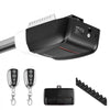 VEVOR Garage Door Opener 3/4 HP Ultra-Quiet Belt Drive WiFi Smart Opener, for Residential Garage, Includes Durable Rail, 3 Remotes, Smartphone App Control, Obstacle Sensor & LED Light, Black & White