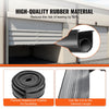 VEVOR Garage Door Seals Bottom Rubber, U Shape +O Ring Garage Door Weather Stripping, Universal Weatherproof Threshold Buffering Sealing Rubber , 5/16 inch T-ends and 3 3/4 inch Width (16 Ft, Black)