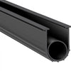 VEVOR Garage Door Seals Bottom Rubber, U Shape +O Ring Garage Door Weather Stripping, Universal Weatherproof Threshold Buffering Sealing Rubber , 5/16 inch T-ends and 3 3/4 inch Width (16 Ft, Black)