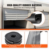VEVOR Garage Door Seals Bottom Rubber, U Shape +O Ring Garage Door Weather Stripping, Universal Weatherproof Threshold Buffering Sealing Rubber , 5/16 inch T-ends and 3 3/4 inch Width (20 Ft, Black)