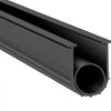 VEVOR Garage Door Seals Bottom Rubber, U Shape +O Ring Garage Door Weather Stripping, Universal Weatherproof Threshold Buffering Sealing Rubber , 5/16 inch T-ends and 3 3/4 inch Width (20 Ft, Black)