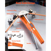 VEVOR Tubing Bender Kit, 1/4 to 7/8 Inch, Compact Ratcheting Tube Pipe Bender, Forward/Reverse Hand Bending Tool, with 7 Aluminium Alloy Dies, for Copper HVAC Air Conditioning Refrigeration Repair