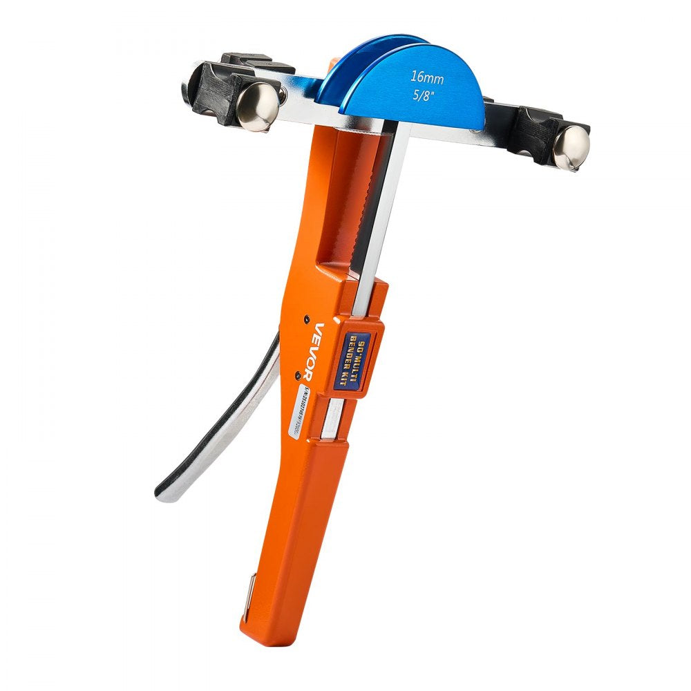 VEVOR Tubing Bender Kit, 1/4 to 7/8 Inch, Compact Ratcheting Tube Pipe Bender, Ratchet Hand Bending Tool, with 7 Color Aluminium Alloy Dies, HVAC Tools, for Copper HVAC Air Conditioning Refrigeration