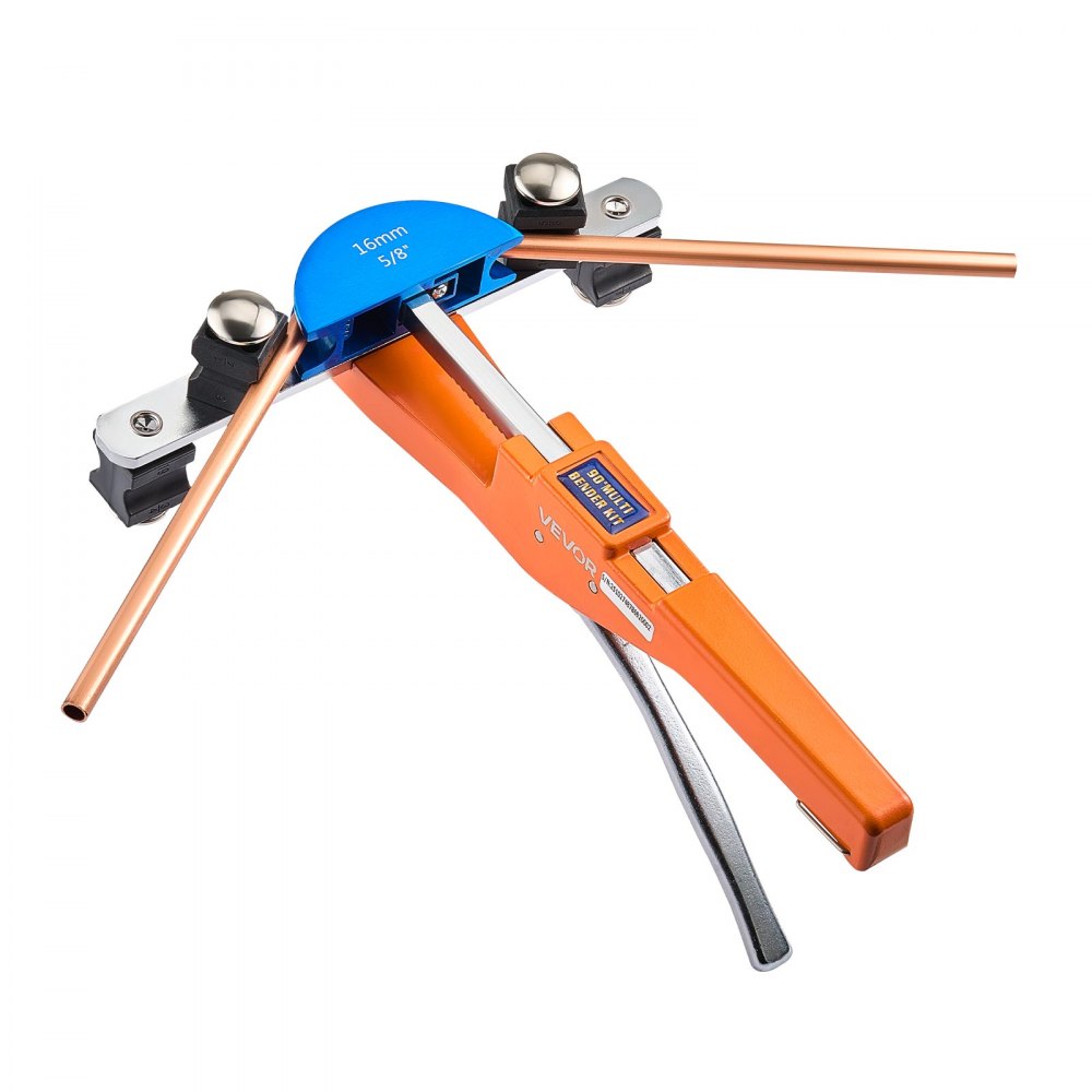 VEVOR Tubing Bender Kit, 1/4 to 7/8 Inch, Compact Ratcheting Tube Pipe Bender, Ratchet Hand Bending Tool, with 7 Color Aluminium Alloy Dies, HVAC Tools, for Copper HVAC Air Conditioning Refrigeration