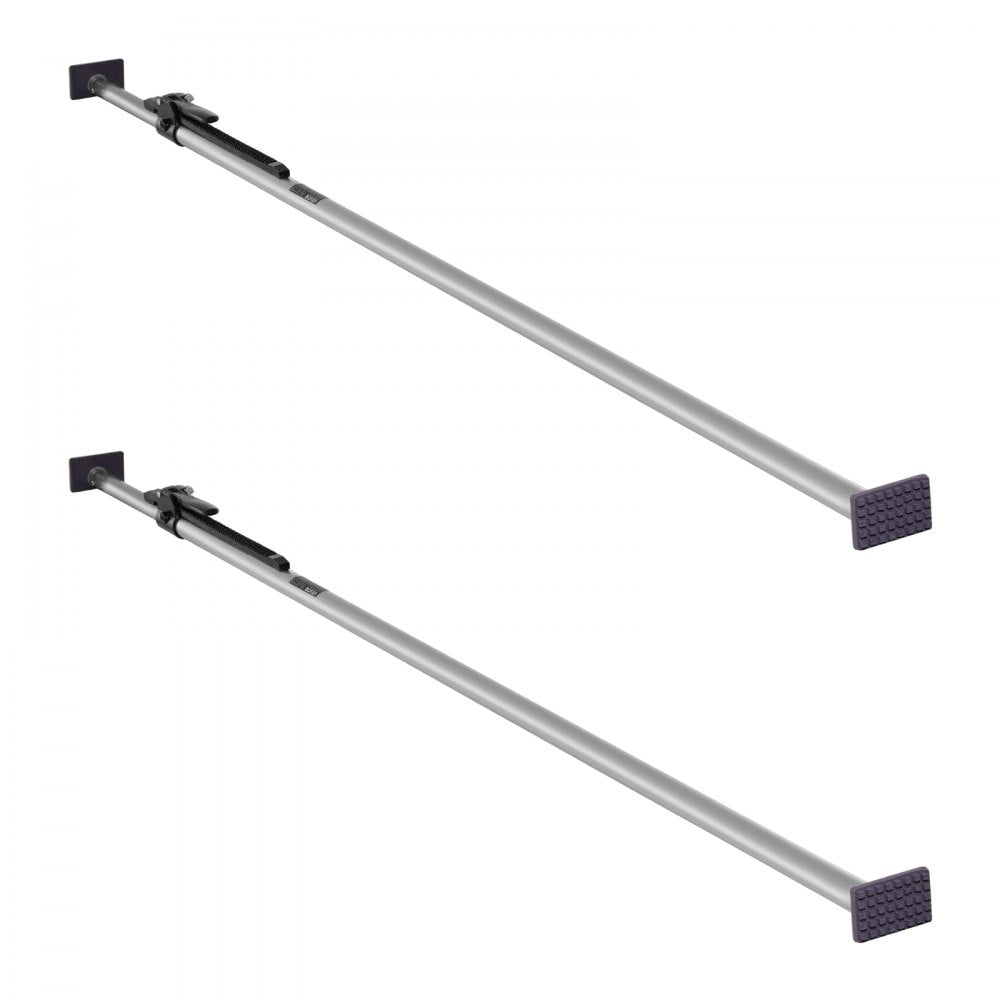 VEVOR Cargo Bar, Cargo Bar Adjustable from 89" to 104", Heavy-duty Steel Cargos Stabilizer with Non-Slip Foot Pads, Truck Bed Load Lock Bars for Box Trucks, Semi-Trailers, Trailers (2PCS)