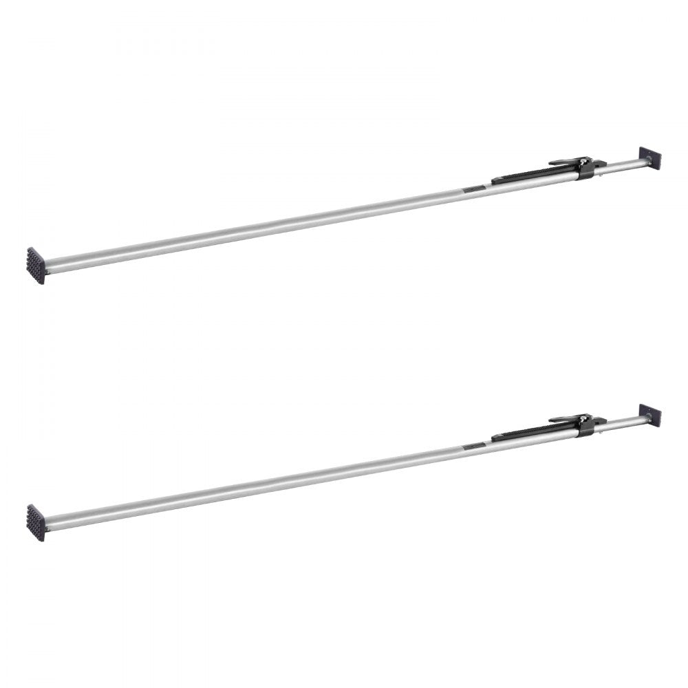 VEVOR Cargo Bar, Cargo Bar Adjustable from 89" to 104", Heavy-duty Steel Cargos Stabilizer with Non-Slip Foot Pads, Truck Bed Load Lock Bars for Box Trucks, Semi-Trailers, Trailers (2PCS)