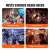 VEVOR Mirror Disco Ball, 12 Inch Mirror Ball with Hanging Ring, Lightning Disco Ball Party Decorations, Ideal for DJ Club, Stage, Wedding, Birthday, Christmas, New Years Celebration