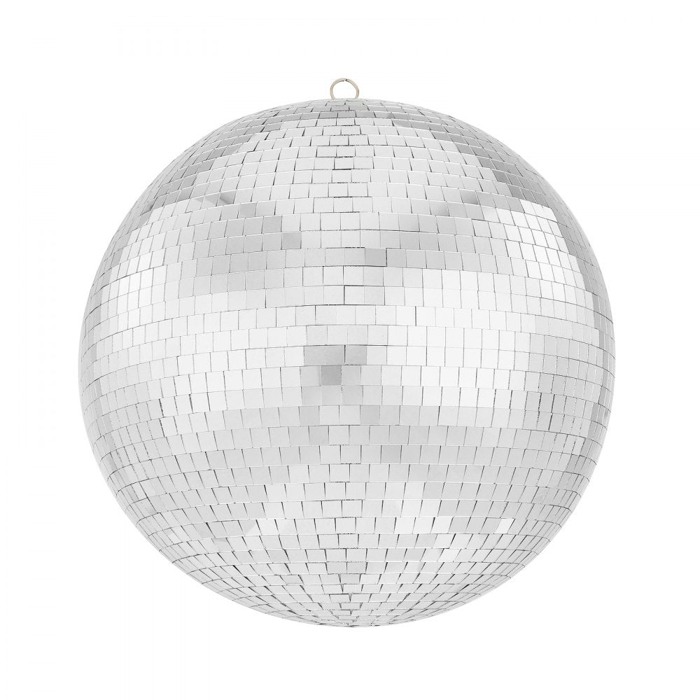 VEVOR Mirror Disco Ball, 12 Inch Mirror Ball with Hanging Ring, Lightning Disco Ball Party Decorations, Ideal for DJ Club, Stage, Wedding, Birthday, Christmas, New Years Celebration