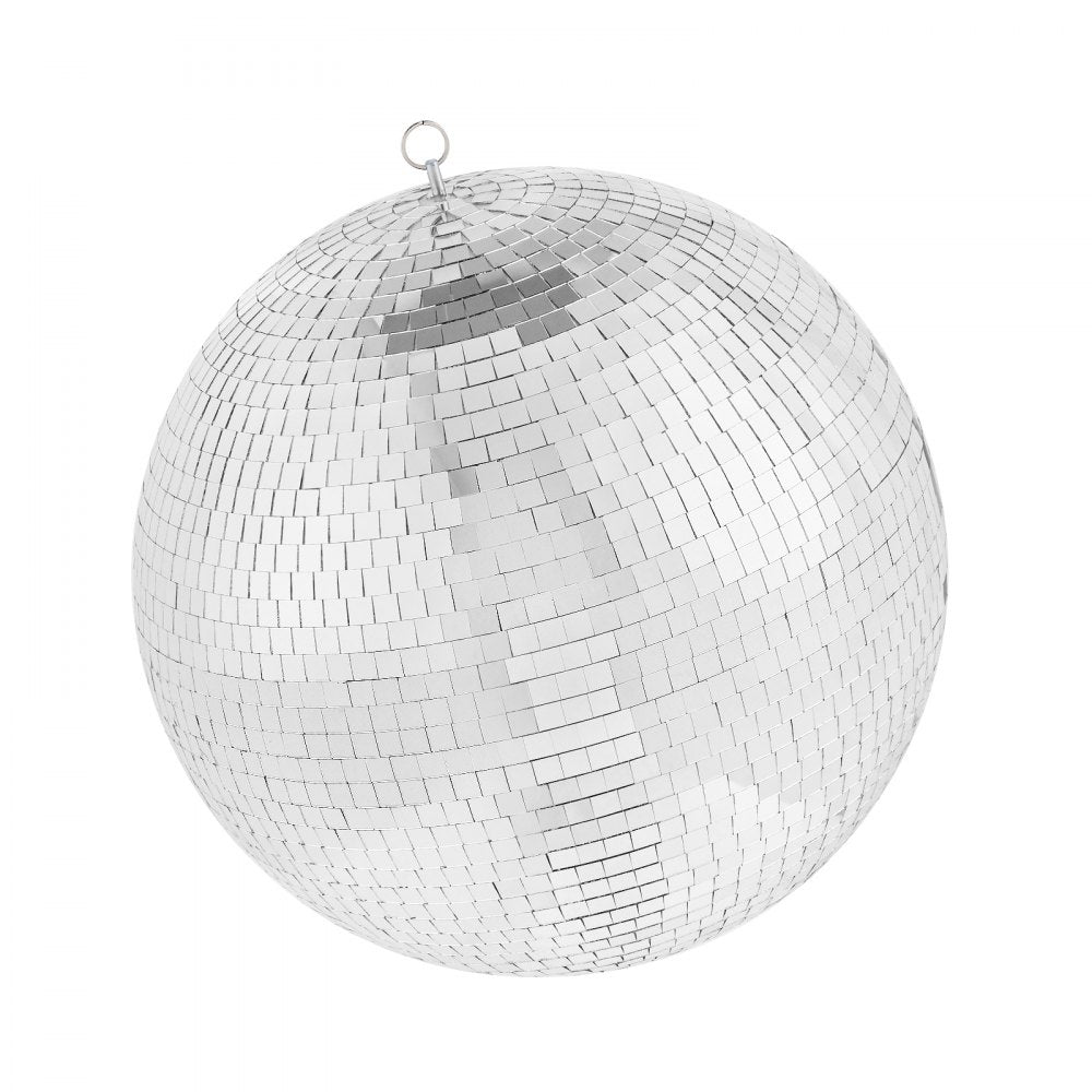 VEVOR Mirror Disco Ball, 12 Inch Mirror Ball with Hanging Ring, Lightning Disco Ball Party Decorations, Ideal for DJ Club, Stage, Wedding, Birthday, Christmas, New Years Celebration