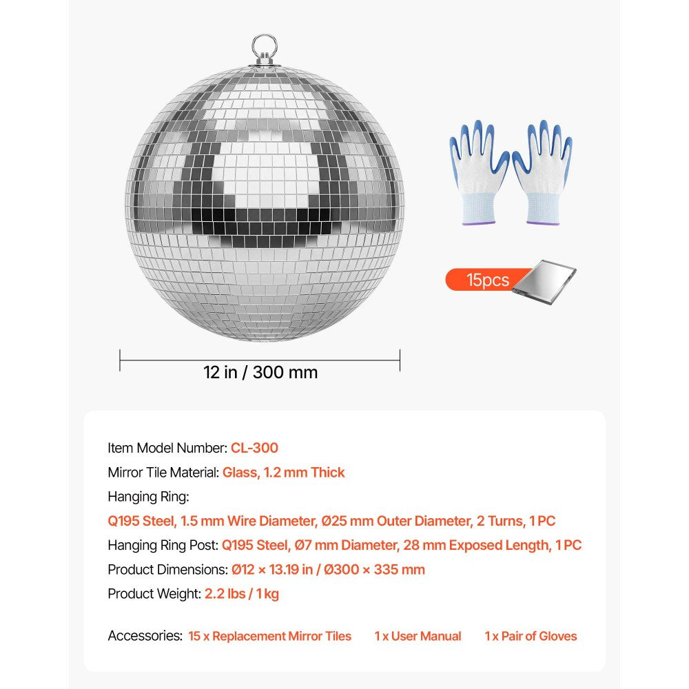 Vevor Disco Ball 12