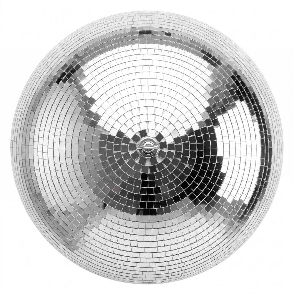 VEVOR Mirror Disco Ball 20 Inch Silver Reflective Ball with Hanging Ring, for Party Home Decoration Stage Props DJ Dance Club, 2 Mirror Tile Sizes, Reflects Light, Large Wedding Music Birthday Decor