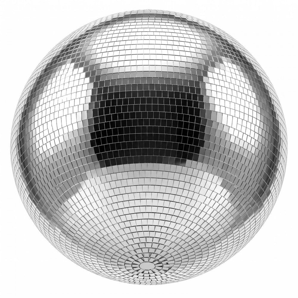 VEVOR Mirror Disco Ball 20 Inch Silver Reflective Ball with Hanging Ring, for Party Home Decoration Stage Props DJ Dance Club, 2 Mirror Tile Sizes, Reflects Light, Large Wedding Music Birthday Decor