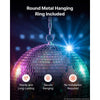 VEVOR Mirror Disco Ball 4" 6" 8" 12" 8-Pack Silver Balls with Hanging Ring, for Party Home Decoration Stage Props DJ Dance Club, 2 Mirror Tile Sizes, Reflects Light, Wedding Music and Birthday Decor