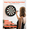 VEVOR Dart Board, High-Grade Self-Healing Sisal Fiber Dartboard with Staple-Free Bullseye, Blade Wire & Rotating Number Ring, 17.7" Professional Dartboard for Home Party Game Room (Darts Not Included)