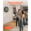 VEVOR Dart Board, High-Grade Self-Healing Sisal Fiber Dartboard with Staple-Free Bullseye, Blade Wire & Rotating Number Ring, 17.7" Professional Dartboard for Home Party Game Room (Darts Not Included)