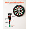 VEVOR Dart Board, High-Grade Self-Healing Sisal Fiber Dartboard with Staple-Free Bullseye, Blade Wire & Rotating Number Ring, 17.7" Professional Dartboard for Home Party Game Room (Darts Not Included)