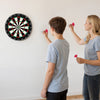 VEVOR Dart Board, High-Grade Self-Healing Sisal Fiber Dartboard with Staple-Free Bullseye, Blade Wire & Rotating Number Ring, 17.7" Professional Dartboard for Home Party Game Room (Darts Not Included)