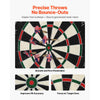 VEVOR Dartboard with 6 Darts & Scoring Kit, Self-Healing Sisal Fibers Dartboard with Staple-Free Bullseye & Rotating Number Ring, 17.7" Professional Steel Tip Dart Board Set for Home Party Game Rooms