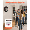VEVOR Dartboard with 6 Darts & Scoring Kit, Self-Healing Sisal Fibers Dartboard with Staple-Free Bullseye & Rotating Number Ring, 17.7" Professional Steel Tip Dart Board Set for Home Party Game Rooms