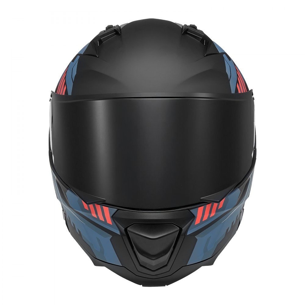 VEVOR Modular Motorcycle Helmet, Flip up Full Face Helmet with Dual Visor, Lightweight Comfortable Adult Motocross Street Bike Helmet for Men and Women - DOT & ECE Approved (M Size)