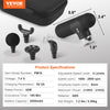 VEVOR Mini Massage Gun Deep Tissue, Percussion Muscle Massage Gun Portable for Athletes, Small Massage Gun Handheld for Pain Relief, Muscle Relaxation with 4 Speed Levels, 7.4V 2500mAh