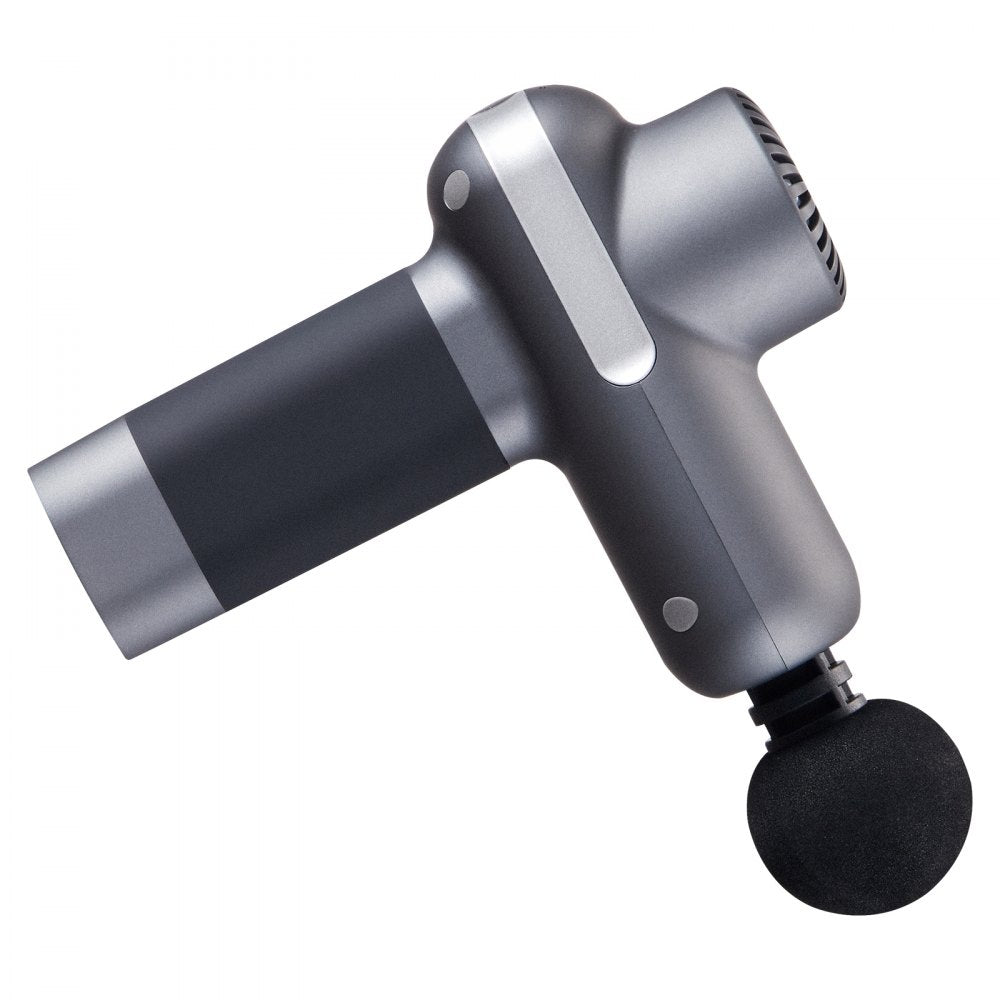 VEVOR Mini Massage Gun, Percussion Muscle Massage Gun for Athletes - with 5 Speed Levels & 6 Massage Heads, 7.4V 2500mAh Batteries, Handheld Small Massage Gun for Pain Relief, Muscle Relaxation