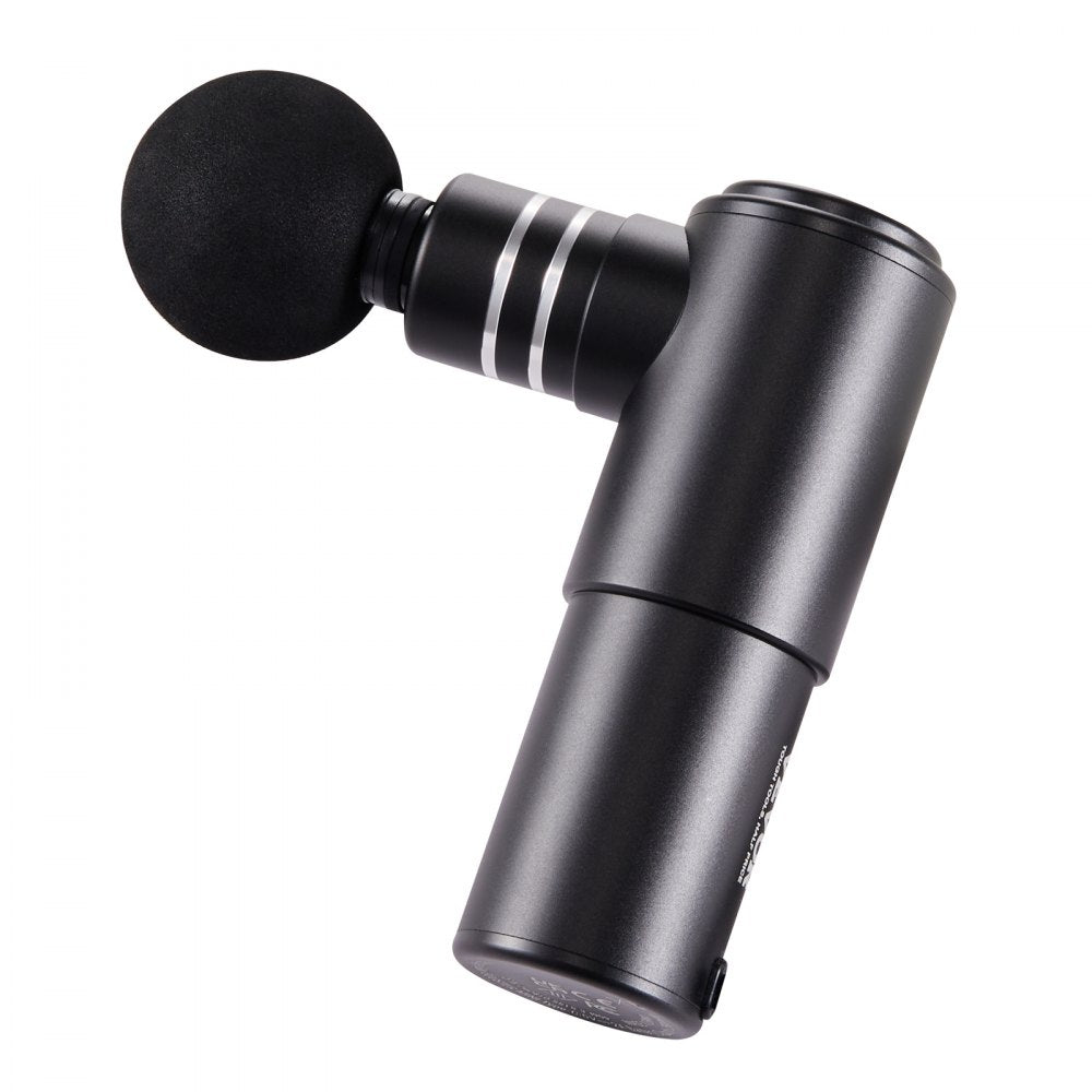 VEVOR Massage Gun Deep Tissue, Percussion Mini Muscle Massage Gun for Athletes - with 4 Speed Levels & 4 Massage Heads, 12V 2500mAh Batteries, Handheld Massage Gun for Pain Relief, Muscle Relaxation