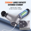 VEVOR Massage Gun Deep Tissue, Percussion Muscle Massage Gun for Athletes - with 6 Speed Levels & 4 Massage Heads, 12V 2500mAh Batteries, Handheld Mini Massage Gun for Pain Relief, Muscle Relaxation