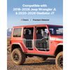 VEVOR Jeep Tube Doors, 4-Door, Compatible with 2018-2026 Jeep Wrangler JL & 2020-2026 Gladiator JT, Steel Off Road Front & Rear Tubular Half Doors with DOT Certified Side View Mirrors and Storage Bag