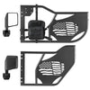 VEVOR Jeep Tube Doors, 4-Door, Fit for 2018-2026 Jeep Wrangler JL & 2020-2026 Gladiator JT, Flag Pattern Off Road Front & Rear Tubular Half Doors with DOT Certified Side View Mirrors and Storage Bag
