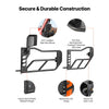 VEVOR Jeep Tube Doors, 4-Door, Compatible with 2018-2026 Jeep Wrangler JL & 2020-2026 Gladiator JT, Steel Off Road Front & Rear Tubular Half Doors with DOT Certified Side View Mirrors and Rubber Pads