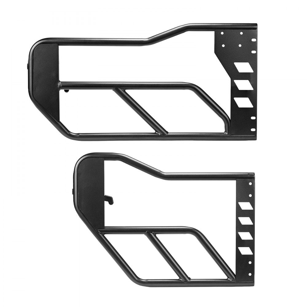 VEVOR Jeep Tube Doors, 4-Door, Compatible with 2018-2026 Jeep Wrangler JL & 2020-2026 Gladiator JT, Steel Off Road Front & Rear Tubular Half Doors with DOT Certified Side View Mirrors and Rubber Pads