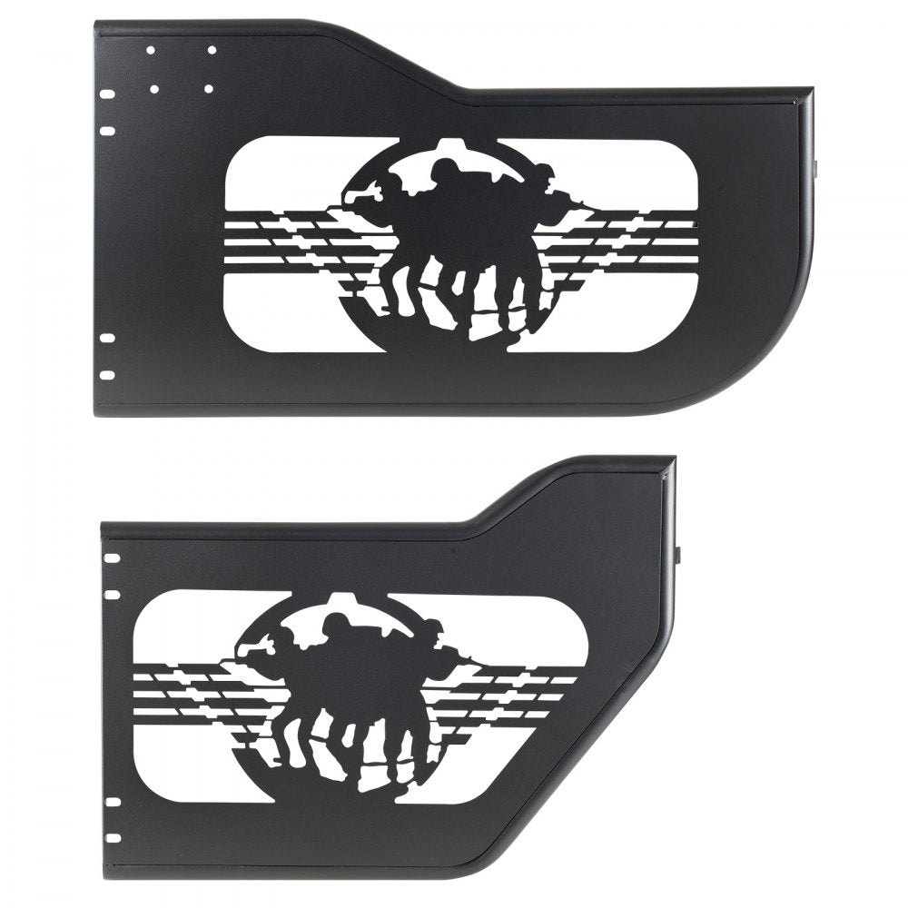 VEVOR Jeep Tube Doors, 4-Door, Fit for 2018-2026 Jeep Wrangler JL & 2020-2026 Gladiator JT, Soldier Pattern Off Road Front & Rear Tubular Half Doors with DOT Certified Side View Mirrors & Rubber Pads