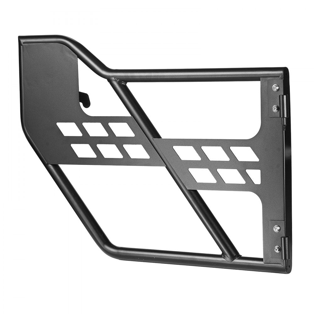VEVOR Jeep Tube Doors, 4-Door, Compatible with 2007-2018 Jeep Wrangler JK JKU Unlimited, Steel Off Road Front & Rear Tubular Half Doors with DOT Certified Side View Mirrors, Storage Bag & Rubber Pads