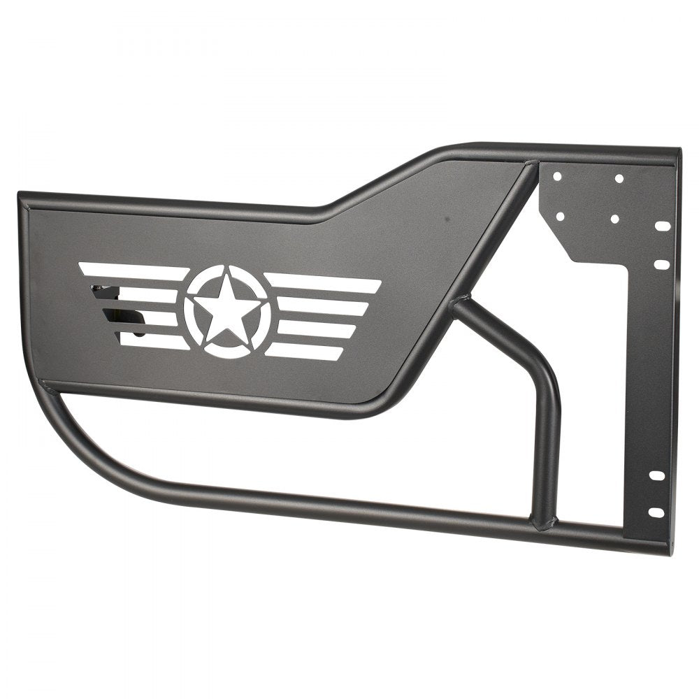 VEVOR Jeep Tube Doors, 4-Door, Compatible with 2018-2026 Jeep Wrangler JL JLU & Gladiator JT 4XE, Steel Off Road Front & Rear Tubular Half Doors with DOT Certified Side View Mirrors