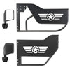 VEVOR Jeep Tube Doors, 4-Door, Compatible with 2018-2026 Jeep Wrangler JL JLU & Gladiator JT 4XE, Steel Off Road Front & Rear Tubular Half Doors with DOT Certified Side View Mirrors