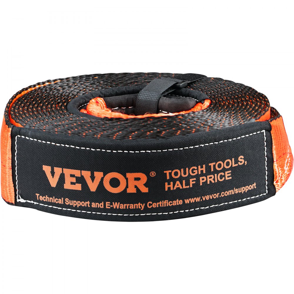 VEVOR Off-Road Recovery Kit, 3" x 30', Heavy Duty Winch Recovery Kit with 30000 lbs Tow Straps, 44092 lbs D-Ring Shackles, Shackle Receiver, Snatch Block Pulley, Gloves, Storage Bag for ATV Jeep Truck