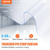 VEVOR Strip Curtain, 150' Length, 8" Width, 0.08" Thickness, Clear Smooth Plastic Door Strips, PVC Curtain Strip Door Bulk Roll for Warehouses, Factories, Supermarkets, Shopping Malls, Halls, Garages