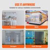 VEVOR Strip Curtain, 164' Length x 8" Width x 0.08" Thickness, Clear PVC Smooth Curtain Strip Door Bulk Roll, Plastic Door Strips for Doorways of Supermarket, Garage, Warehouse, Barn, Pet Animal House