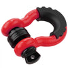 VEVOR 3/4" D-Ring Shackle, 2 Pack Alloy Steel Shackles 62832 lbs (28.5 Ton) Break Strength with 7/8" Screw Pin, Isolators & Washers, Heavy Duty Off Road Vehicle Recovery Shackle for Jeep Truck, Red