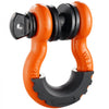 VEVOR 3/4" D-Ring Shackle, 2 Pack Alloy Steel Shackles 62832 lbs (28.5 Ton) Break Strength with 7/8" Screw Pin, Isolators & Washers, Heavy Duty Off Road Vehicle Recovery Shackle for Jeep Truck, Orange